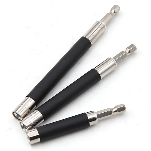 

3pcs 80-120-140mm Telescopic Connecting Adapter Hexagonal Screw Handle Joint Sleeve Extension Connected Shank Rod