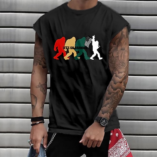 

Men's Unisex T shirt Tee Hot Stamping Graphic Prints Letter Crew Neck Street Daily Print Cap Sleeve Tops Casual Designer Big and Tall Sports White Black Gray