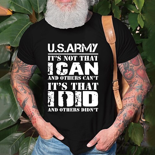 

Men's T shirt Hot Stamping Graphic Letter Crew Neck Casual Daily Print Short Sleeve Tops Fashion Vintage Designer Big and Tall Black Gray Red