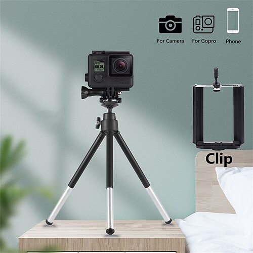 

Extendable Mini Tripod Stand for iPhone Samsung Xiaomi Huawei Phone Smartphone Tripod for Gopro 9 8 7 Camera