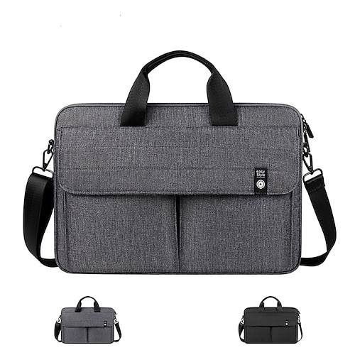 

Laptop Briefcases LITBest 13.3"" 15 Inch inch Compatible with Macbook Air Pro, HP, Dell, Lenovo, Asus, Acer, Chromebook Notebook Waterpoof With Pocket Nylon Fiber Solid Color for Business Office