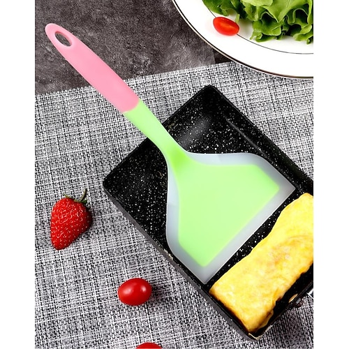 

Spot Food Grade Silicone Spatula Non-stick Spatula Jade Burning Spatula Thick Egg Burning Spatula Silicone Frying Pan Spatula