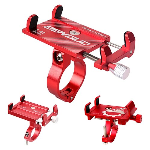 

Bicycle Scooter Aluminum Alloy Mobile Phone Holder Mountain Bike Bracket Cell Phone Stand Cycling Accessories