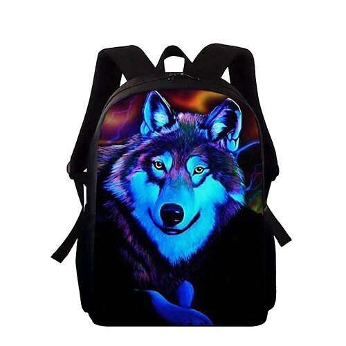 

Unisex Commuter Backpack Oxford Cloth Large Capacity Breathable Zipper School Daily Blue