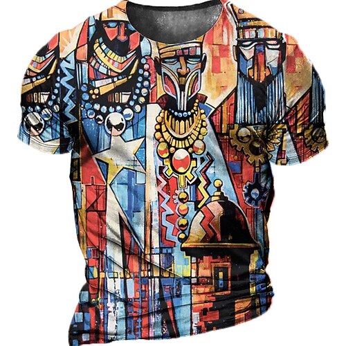

Men's Unisex T shirt Tee 3D Print Cartoon Graphic Prints Crew Neck Street Daily Print Short Sleeve Tops Casual Designer Big and Tall Sports Blue