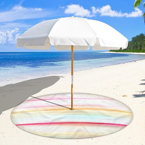 

Beach Umbrella Pad 8cm Hole Plus Snap Button Double-sided Velvet Beach Pad / Towel