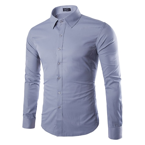 

Men's Shirt Hot Stamping Polka Dot Graphic Turndown Street Casual Button-Down Print Long Sleeve Tops Casual Fashion Breathable Comfortable Gray