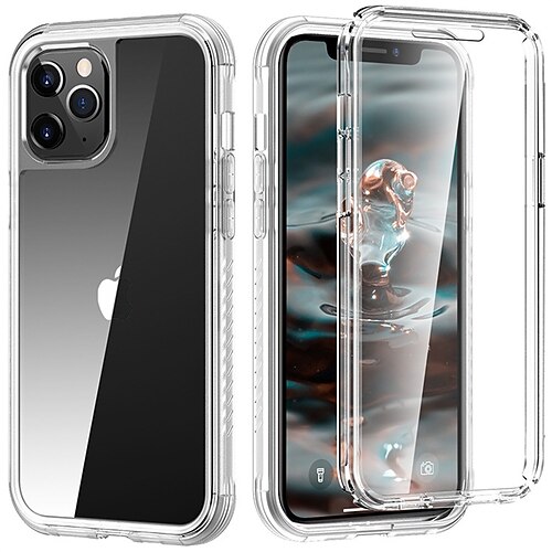 

Phone Case For Apple Classic Series iPhone 12 iPhone 12 Pro Max iPhone 12 Pro Bumper Frame Dustproof Four Corners Drop Resistance Solid Colored TPU PC