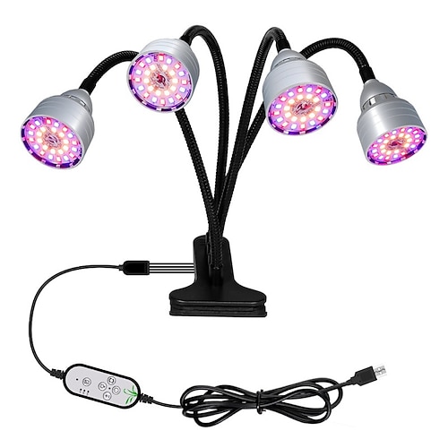 

Plant Growth Light LED Full Spectrum USB Power Supply With Table Clip Succulent Fill light Indoor Cultivation Plant Lighting Remote Control Timing Plant Seedling Flower Home Tent