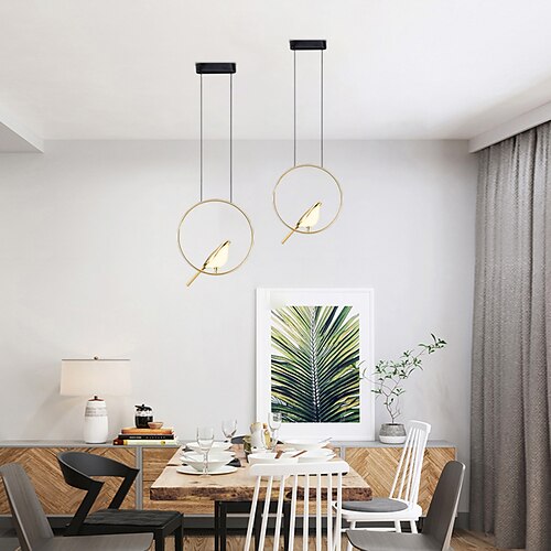 

1 Head/3 Heads Dimmable Pendant Light LED Bird Design Metal Acrylic Nordic Style Living Room Dining Room 110-120V 220-240V