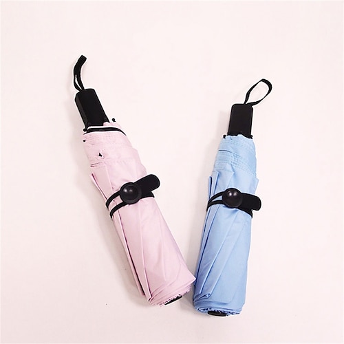 

Mini Travel Umbrella Portable Lightweight Compact Parasol with 95% UV Protection for Sun Rain