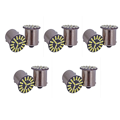 

10 Stück OTOLAMPARA Auto LED Bremslichter 1156 Leuchtbirnen 360 lm SMD 4014 9 W 6000 k 18 Energieeinsparung Plug-and-Play Splitterschutz Für Universal Alle Modelle Alle Jahre