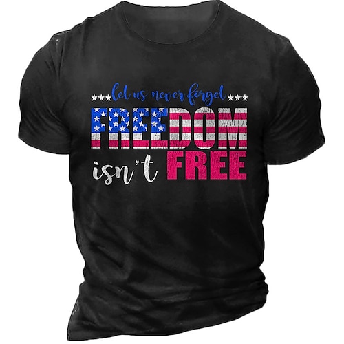 

Men's Unisex T shirt 3D Print Graphic Prints Letter Crew Neck Street Daily Print Short Sleeve Tops Casual Designer Big and Tall Sports Black Army Green Dark Gray