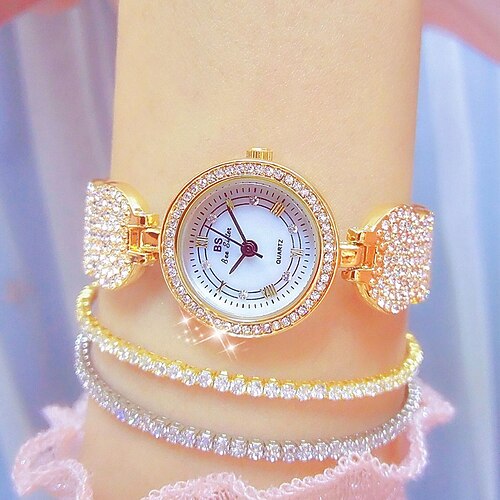 

Quartz Watch for Women Analog Quartz Stylish Glitter Luxury Fashion Creative Stainless Steel Stainless Steel Creative / One Year