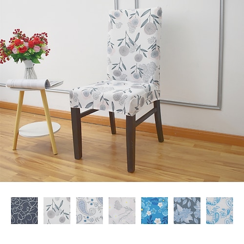 

Funda elástica para silla de comedor, funda elástica para silla de cocina, protector de asiento con banda elástica para comedor, boda, ceremonia, banquete, decoración del hogar