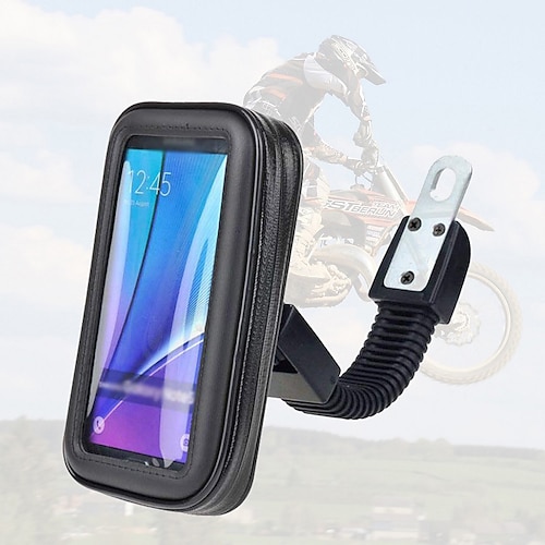 

Untoom Motorcycle Phone Holder Moto Rear View Mirror Handlebar Stand Mount Scooter Motorbike Waterproof Bag Support Cell Phone