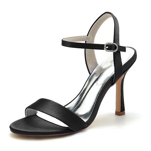 

Per donna scarpe da sposa Matrimonio Feste Sandali da sposa Scarpe da sposa Scarpe da damigella d'onore Estate Tacco alto Occhio di pernice Classico Raso Listino alla caviglia Tinta unita Vinaccia