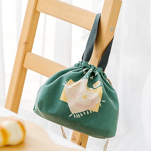 

1pc Food Print Lunch Bag Cute Animal Footprint Insulated Lunch Bag for Men Women Girls Tote Bag for Office Work Picnic Beach