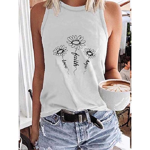 

cross-border e-commerce amazon new foreign trade women's clothing women's tops women's t-shirt vest one piece printing