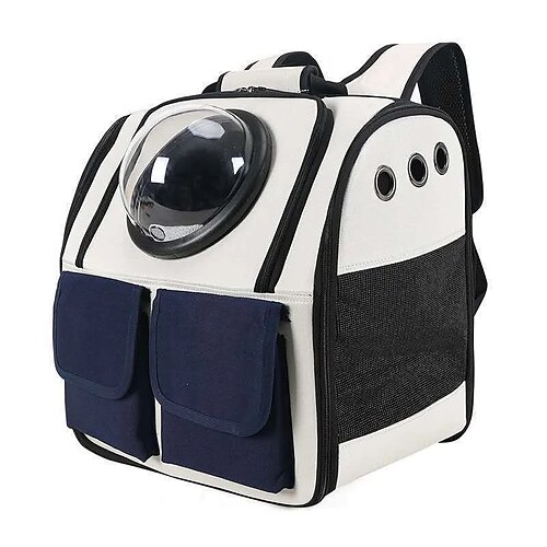 

Cat Bag Carrier For Cat Portable Breathable Backpack For Pets Transportation Folding Transparent Capsule Carries Chest Backpack