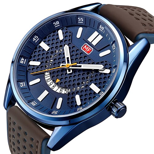 

MINI FOCUS Quartz Watch for Men Analog Quartz Stylish Stylish Waterproof Alloy PU Leather Fashion