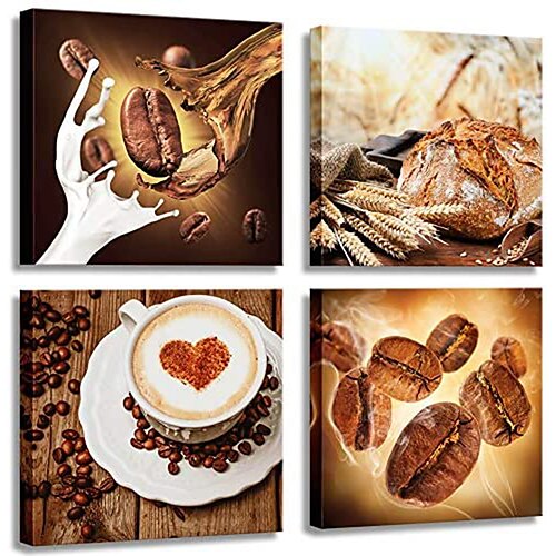 

Print Rolled Canvas Prints - Still Life Classic Modern Four Panels Art Prints