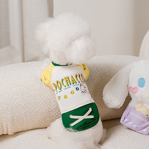 

Dog Cat Shirt / T-Shirt Quotes Sayings Fashion Cute Holiday Casual / Daily Dog Clothes Puppy Clothes Dog Outfits Soft Green Costume for Girl and Boy Dog Cloth XS S M L XL 2XL