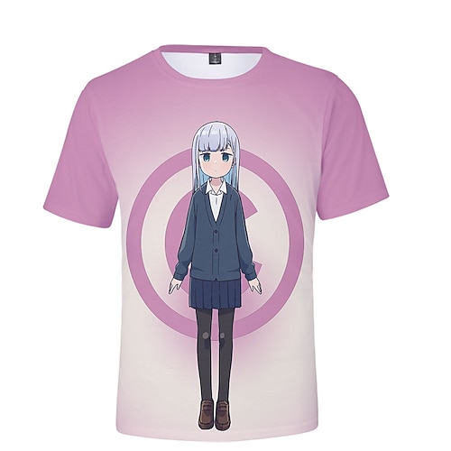 

Inspired by Aharen-san wa Hakarenai Aharen Reina Cosplay Costume T-shirt 100% Polyester Pattern Harajuku Graphic Kawaii T-shirt For Men's / Women's / Couple's