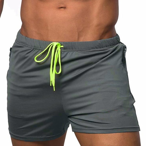 

Men's Running Shorts Gym Shorts Pocket Drawstring Bottoms Athletic Breathable Quick Dry Moisture Wicking Fitness Gym Workout Running Sportswear Activewear Solid Colored Black Blue Gray