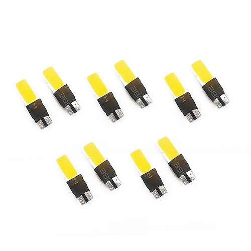 

2 piezas OTOLAMPARA Coche LED Luces de posición lateral T10 Bombillas 400 lm COB 5 W 3000 k 2 Ahorro de Energía Conecte y Utilice Bombilla LED T10 Para Volkswagen Vado Opel Atención F150 Polo Todos