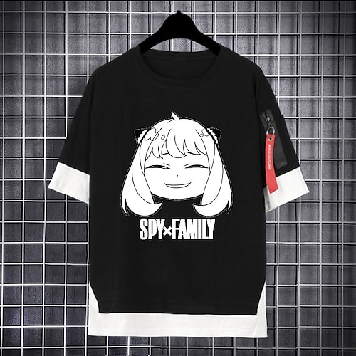 

Inspired by SPY×FAMILY Loid Forger Yor Forger Anya Forger Cosplay Costume T-shirt Polyester / Cotton Blend Pattern Harajuku Graphic Kawaii T-shirt For Men's / Women's / Couple's