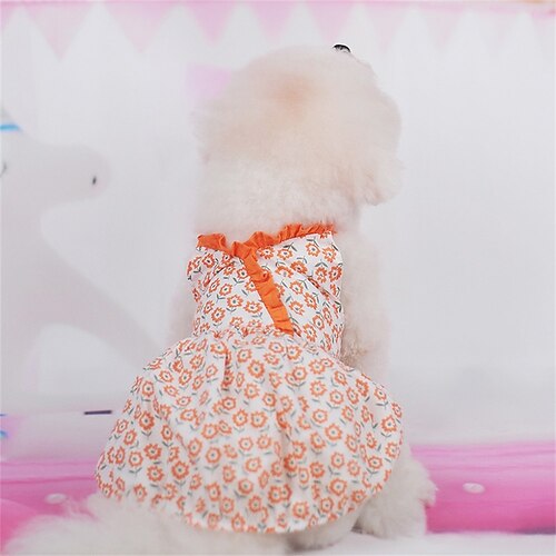 

Dog Dresses for Small Dogs Cute Girl Female Dog Dress Mommy Puppy Shirt Skirt Doggie Dresses Pet Summer Clothes Apparel for Dogs and Cats