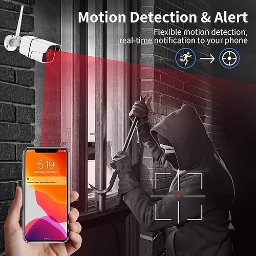 

Wifi IP Camera Security Surveillance Camera CCTV Bullet P2P Motion Detection Full Color Audio Camera Waterproof 2MP 3MP Outdoor