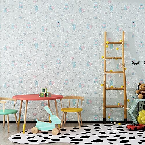 

Solid Color Home Decoration Comtemporary Modern Wall Covering, Non-woven fabric Material Adhesive required Wallpaper, Room Wallcovering
