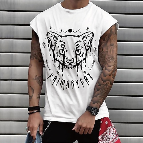 

Men's Unisex T shirt Tee Hot Stamping Cartoon Graphic Prints Crew Neck Street Daily Print Cap Sleeve Tops Casual Designer Big and Tall Sports White Black Gray