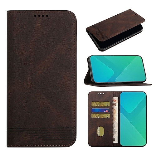 

Phone Case For Samsung Galaxy Full Body Case A73 A53 A33 A13 A72 A52 A42 Note 20 Ultra Note 10 Plus A71 A21s Galaxy A22 5G Wallet Frosted Card Holder Slots Lines / Waves Solid Colored PU Leather