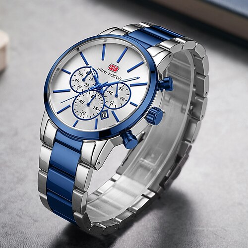 

MINI FOCUS Quartz Watch for Men Analog Quartz Stylish Stylish Waterproof Calendar Alloy Alloy Fashion