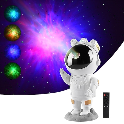 

Star Projector Galaxy Night Light Astronaut Starry Nebula Ceiling LED Lamp with Timer and Remote Gift for Kids Adults for Bedroom Christmas Birthdays Valentine's Day