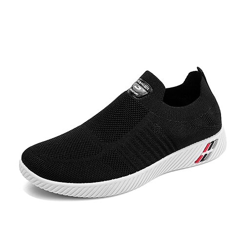 

Men's Loafers Slip-Ons Casual Daily Knit Black Gray Spring Summer