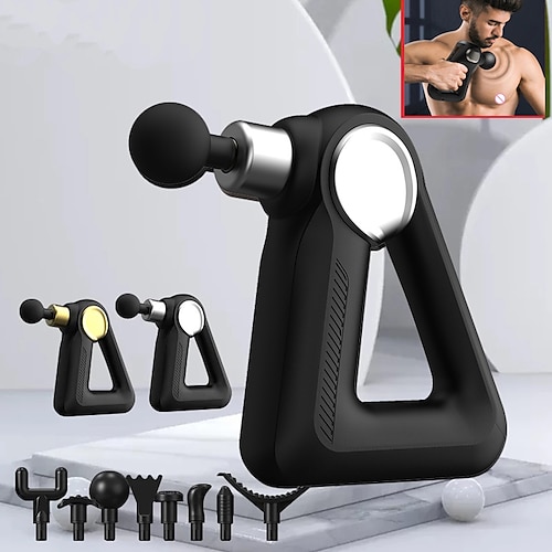 

LCD Display Massage Gun 32 Levels Electric Massager Deep Tissue Muscle Neck Body Back Relaxation Fitness Pain Relief