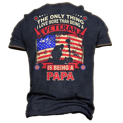 

Men's Unisex T shirt 3D Print Graphic Prints National Flag Crew Neck Street Daily Print Short Sleeve Tops Casual Designer Big and Tall Sports Navy Blue