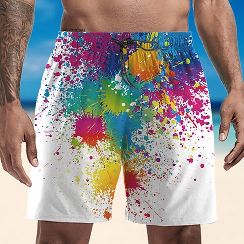 

Men's Swim Trunks Swim Shorts Quick Dry Lightweight Board Shorts Bottoms with Pockets Drawstring Swimming Surfing Beach Water Sports Printed Summer / Stretchy