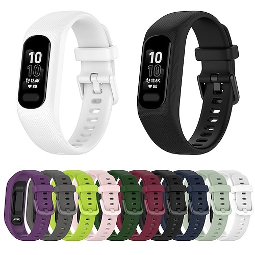 

1 pcs Smart Watch Band for Garmin Smart 5 Smart 5 Silicone Smartwatch Strap Waterproof Adjustable Breathable Sport Band Replacement Wristband
