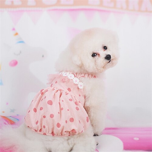 

Maid Parent-child Clothing Pet Cat Dog Spring and Summer Clothing Supplies Can Be Hung Traction Dog Skirt French Fighting Medium-sized Dog