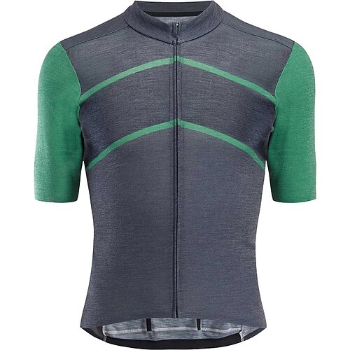 

21Grams Men's Cycling Jersey Short Sleeve Bike Top with 3 Rear Pockets Mountain Bike MTB Road Bike Cycling Breathable Quick Dry Moisture Wicking Reflective Strips Green Rosy Pink Orange Color Block