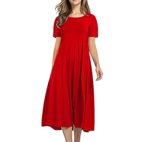 

Per donna Pigiami Camicia da notte Notturno Pjs Colore puro Comoda Interni Giornaliero Cotone Girocollo Manica corta Primavera Estate Verde Viola