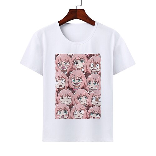 

Inspired by SPY×FAMILY Loid Forger Yor Forger Anya Forger T-shirt Cartoon 100% Polyester Anime Harajuku Graphic Kawaii T-shirt For Men's / Women's / Couple's