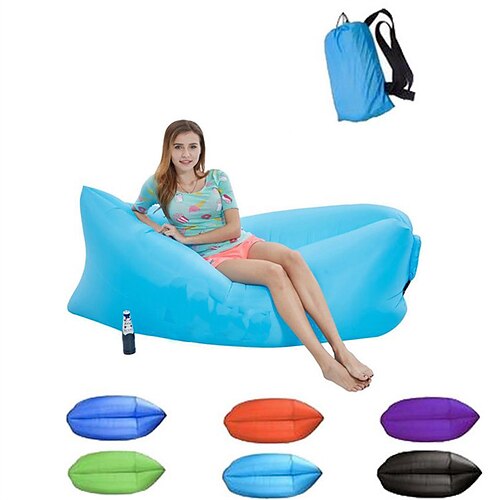 

Pool Floats,New Fashion Pure Color Inflatable Sofa Camping Lazy Bag Bed Garden Sofas Outdoor Furniture Cheap Air Folding Loungers,Inflatable for PoolCandy