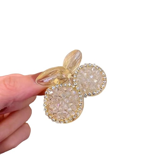 

1 Pc Hair Claw Clips with Rhinestone ABS Nonslip Hair Clips Strong Hold Hair Jaw Clips Small Hair Clips French Design Hair Styling Accessories for Women Girls