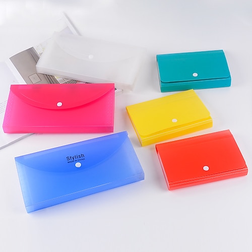 

12 Pockets Accordion File Folders PP Waterproof Multicolor File Organizer A4 Size Receipts Documents